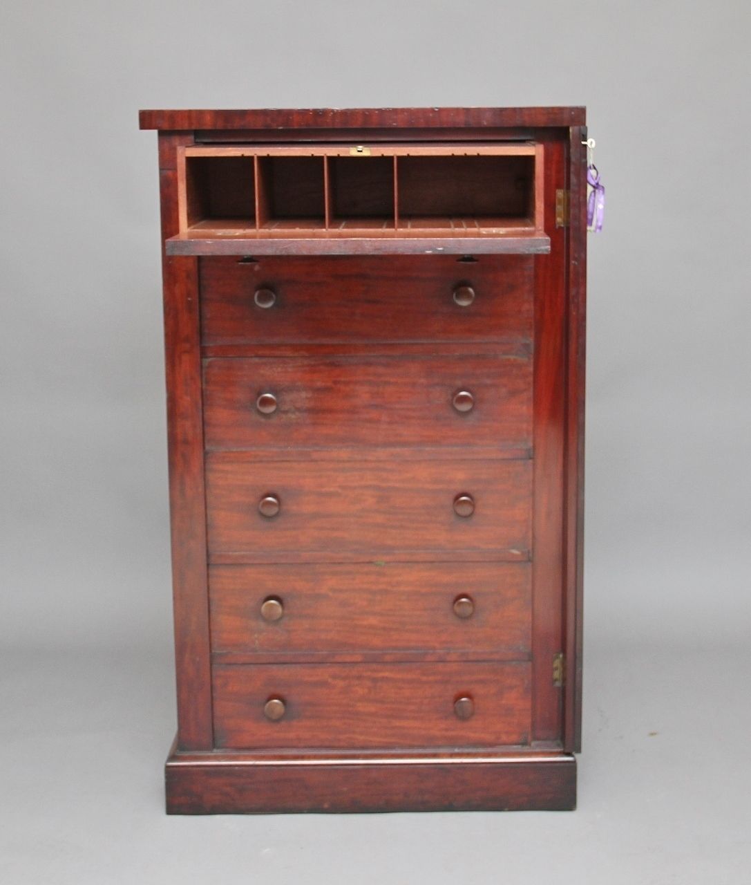 19th Century Mahogany Wellington Chest photo buy