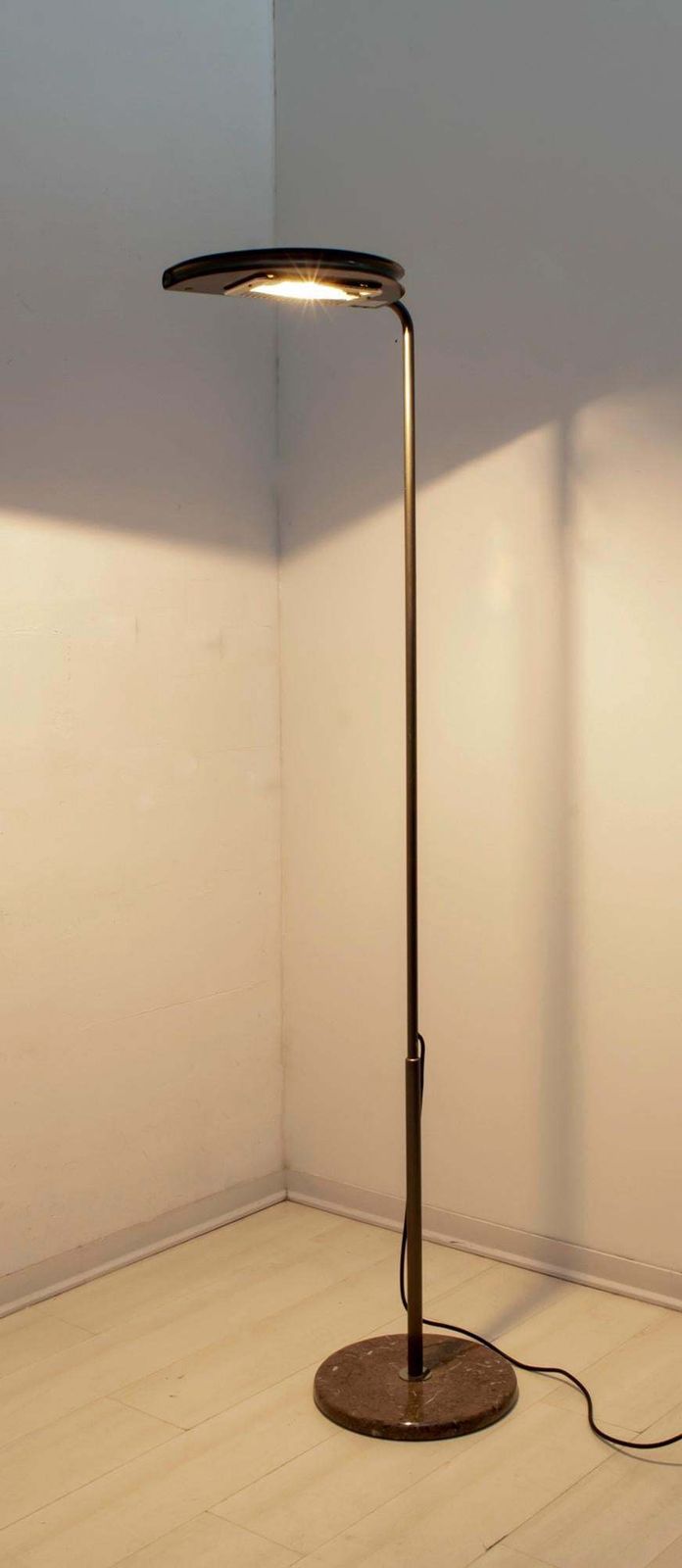 Bruno Gecchelin Mid Century Modern ‘Mezzaluna’ Floor Lamp For Skipper Pollux 70s photo for sale