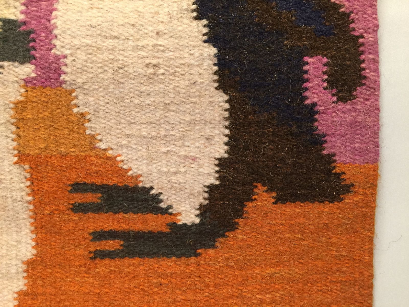 Signed Swedish Flat Weave Rug / Wall Hanging By Textile Artist Ingegerd Silow photo vinterior