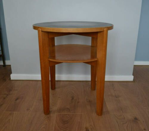 War Department Round Oak Bar Table photo for sale