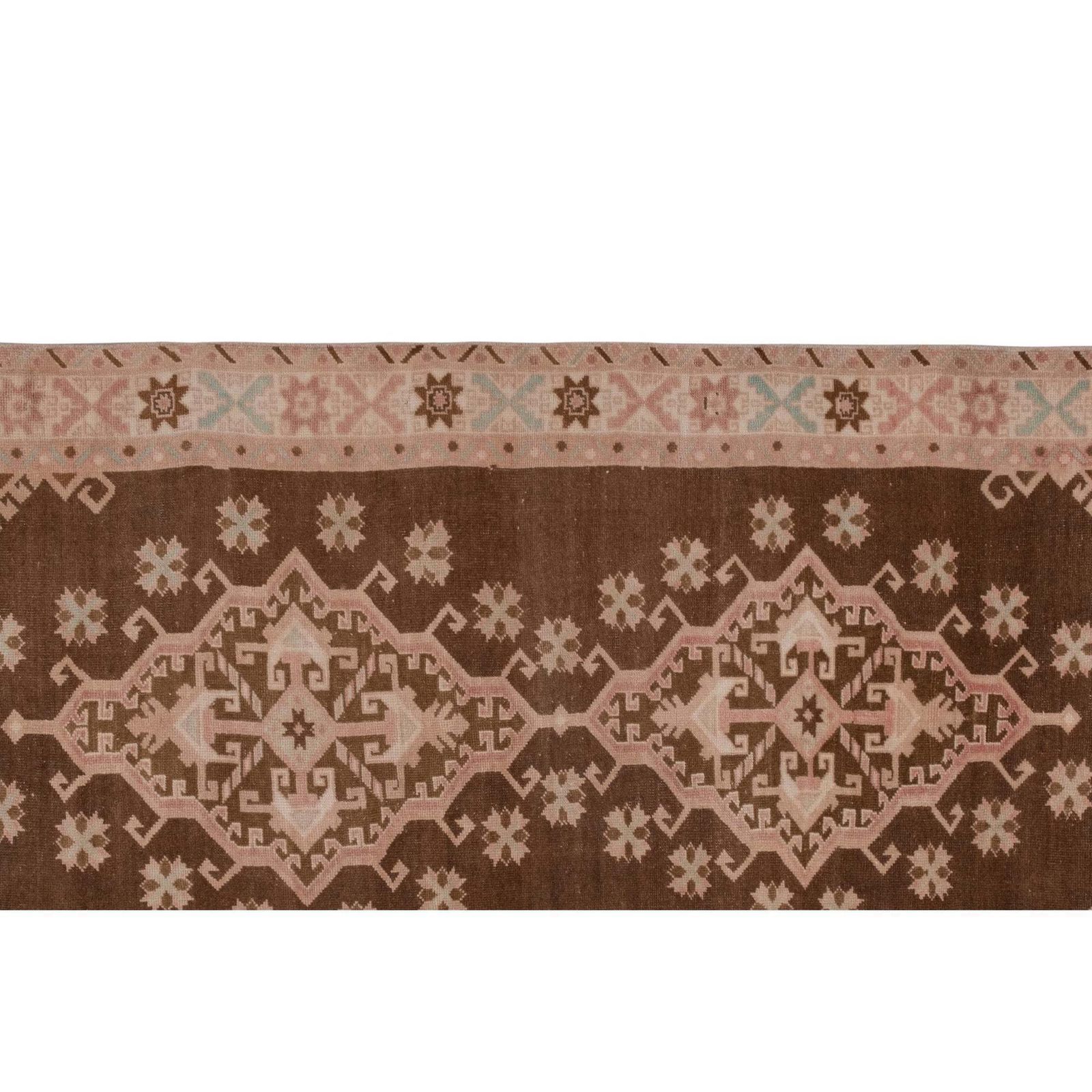 Turkish Oushak Hand Knotted Runner Rug photo vinterior