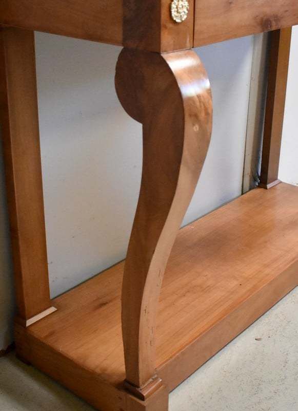 Furniture Console In Solid Cherry, Restoration Period   1820 photo