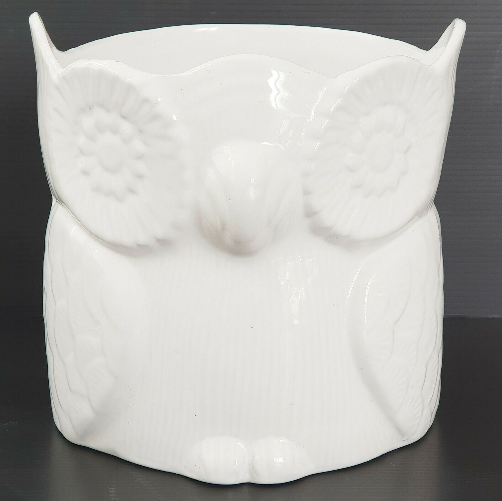 Superb Cache Pot 1970 Owl Ceramic Vintage
