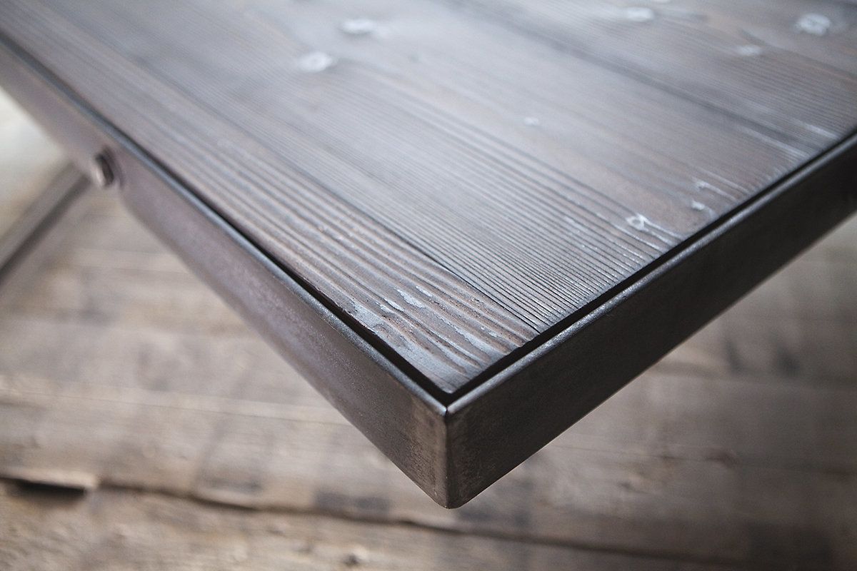 Custom Made, Industrial Coffee Table With Bolted Steel Frame. Made To Size. Guide Price Only. photo 1300.0