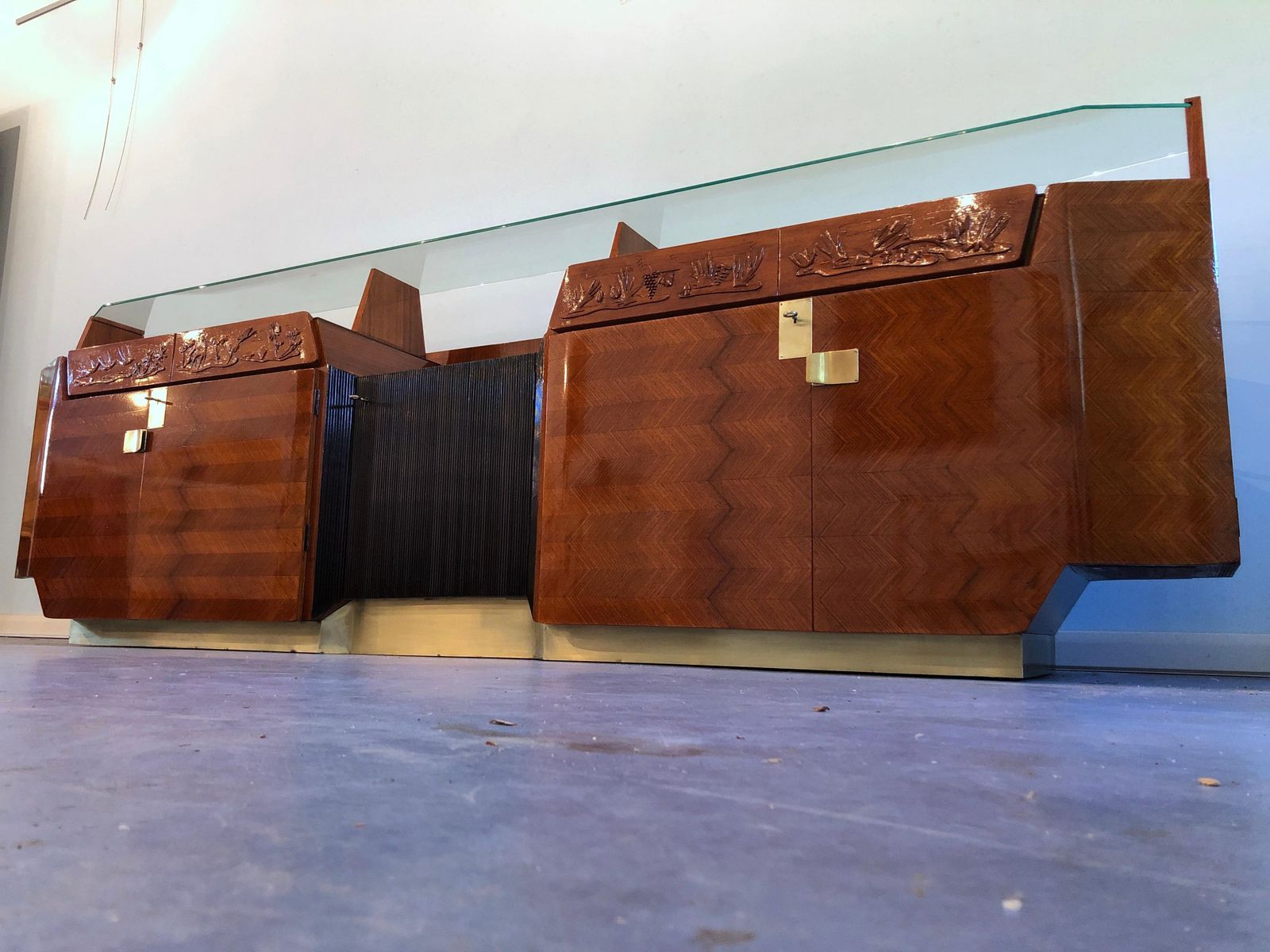 Italian Midcentury Sideboard Manufactured By Consorzio Esposizioni Mobili Cantù photo for sale