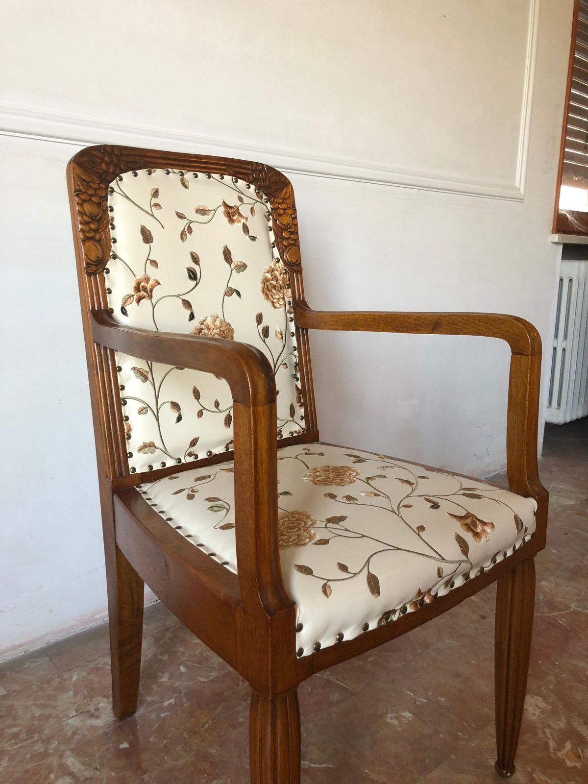 photo vinterior Pair Of French Liberty Art Nouveau Armchairs, 1920s