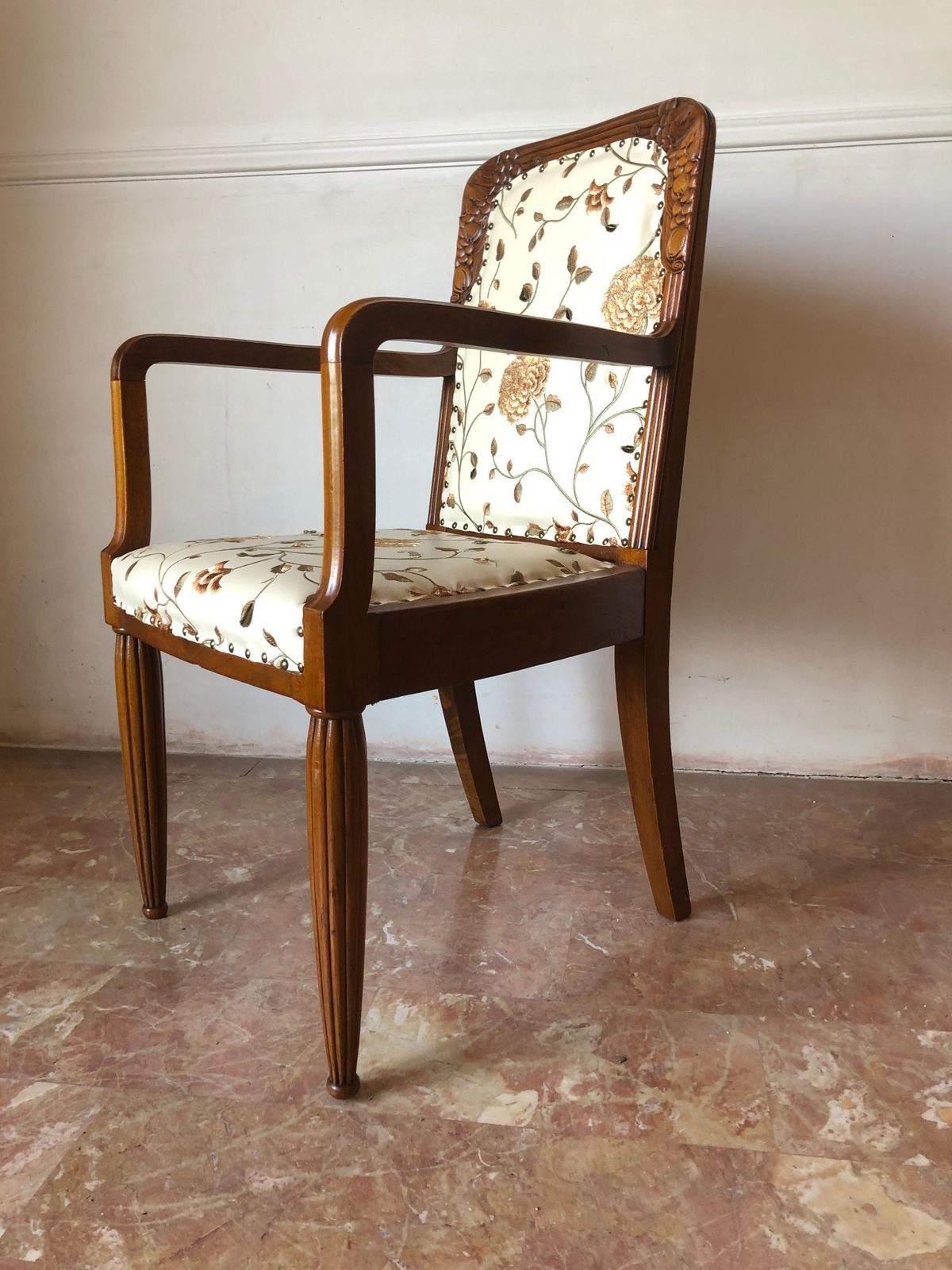 photo buy Pair Of French Liberty Art Nouveau Armchairs, 1920s
