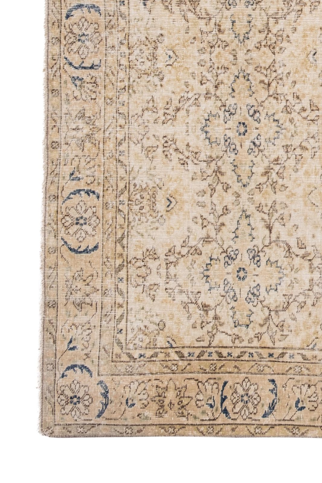Decorative Turkish Rug, Soft Muted Color Oushak Rug, Living Room Rug 6'2" X 9'10" photo vinterior