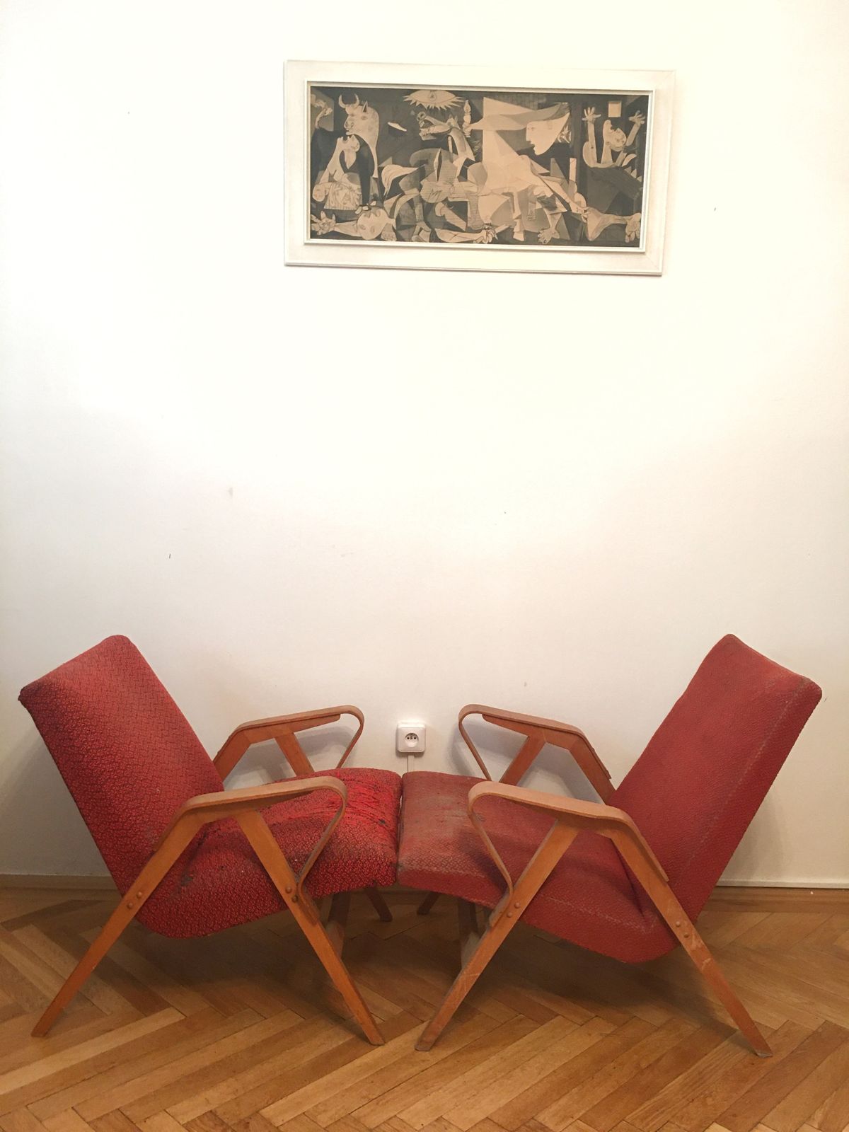 Red Armchairs By Frantisek Jirak – Tatra Nabytok Pravenec – Famous Design From 60’s   Pair