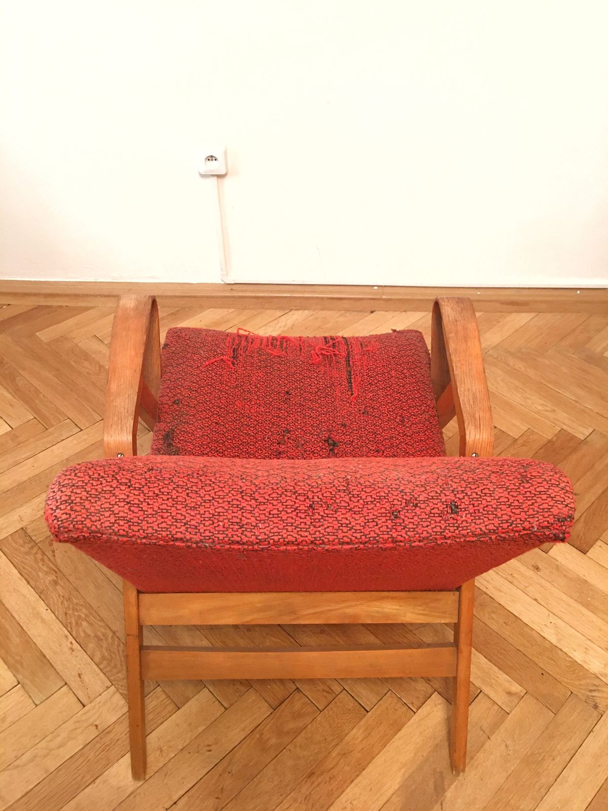 1100.0 Red Armchairs By Frantisek Jirak – Tatra Nabytok Pravenec – Famous Design From 60’s   Pair photo