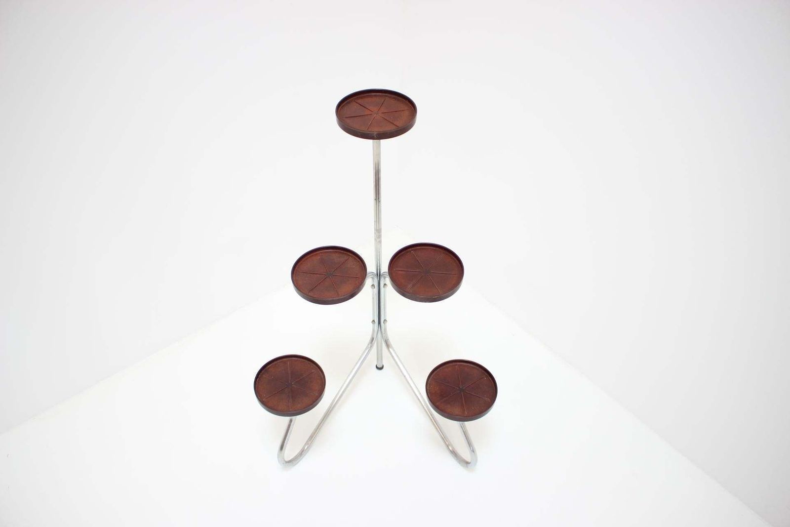 Home Decor Mid Century Flower Stand, Czechoslovakia. photo