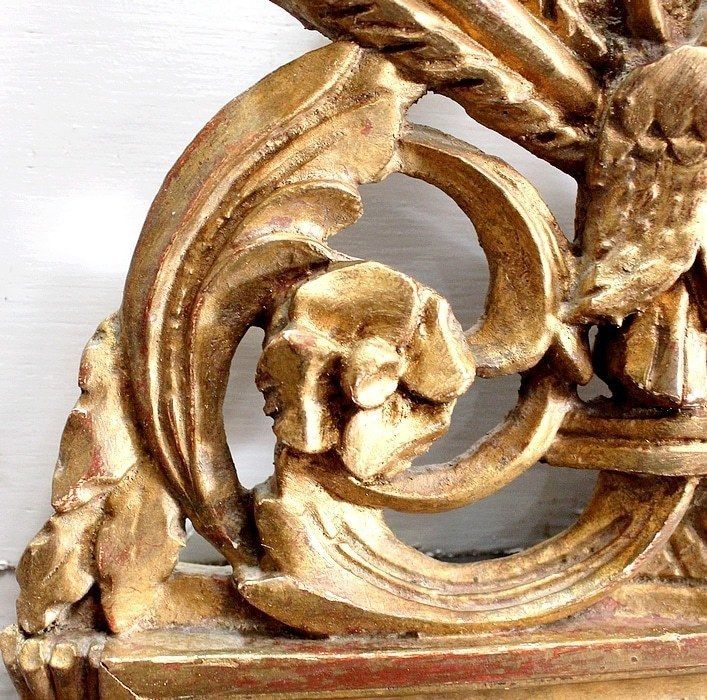 Small Mirror In Golden Wood, Louis XVI Style   1st Part Of The 20th Century photo buy