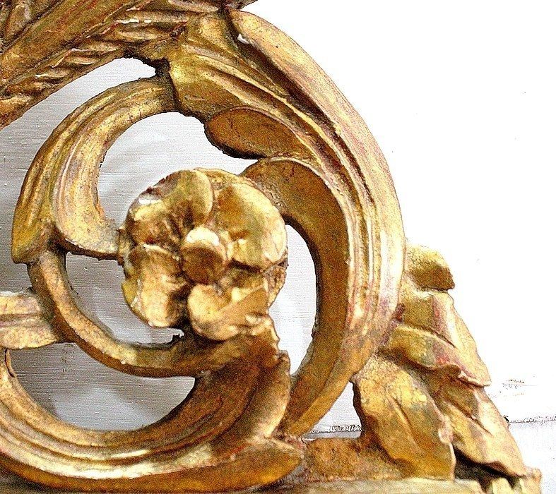 Small Mirror In Golden Wood, Louis XVI Style   1st Part Of The 20th Century photo vintage