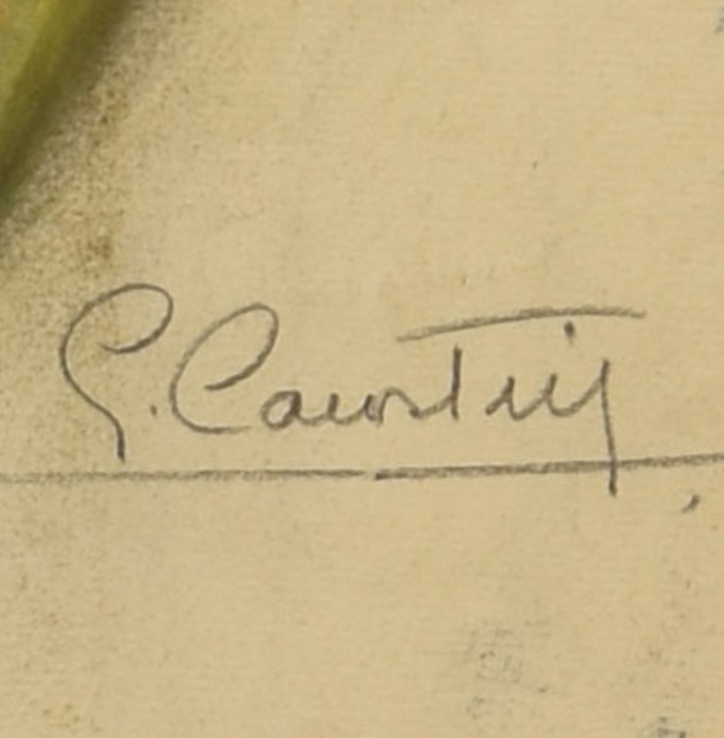 Drawing In Pastel Portrait Period 1930 By Georges Courtin photo Art