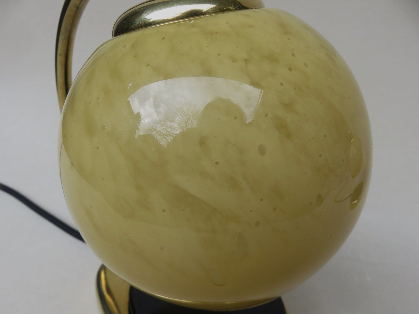 photo vinterior Glass And Brass Table Lamps By Marianne Brandt, 1950s, Set Of 2