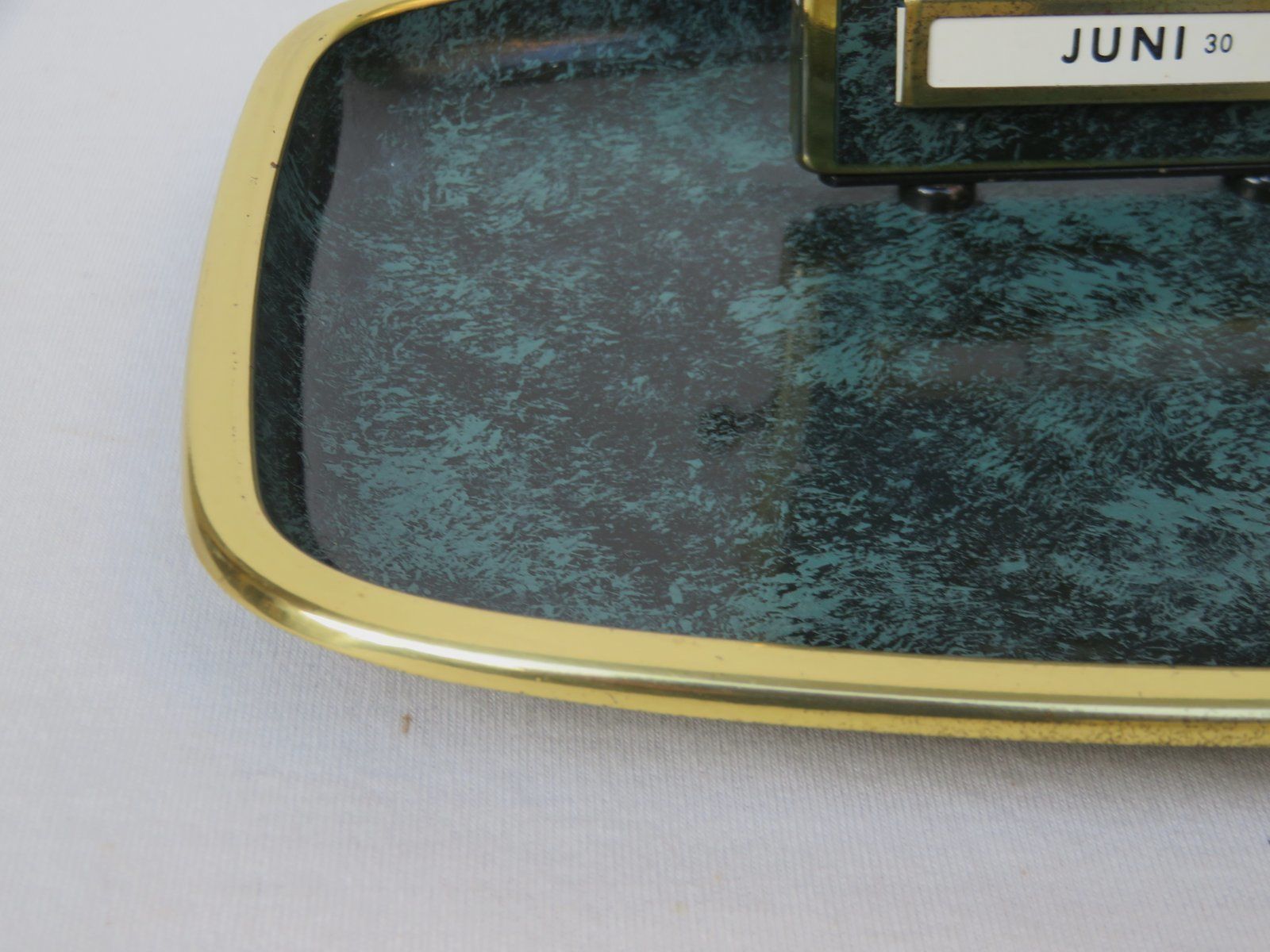 1321.0 Art Deco Bauhaus Writing Tray With Perpetual Calendar And Pen Holder From Jakob Maul photo