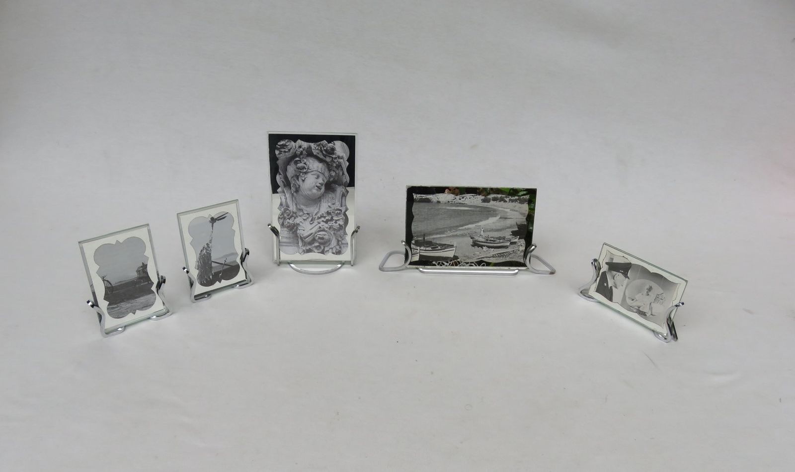 Art Deco Chrome Picture Frames, 1920s, Set Of 5 photo furniture