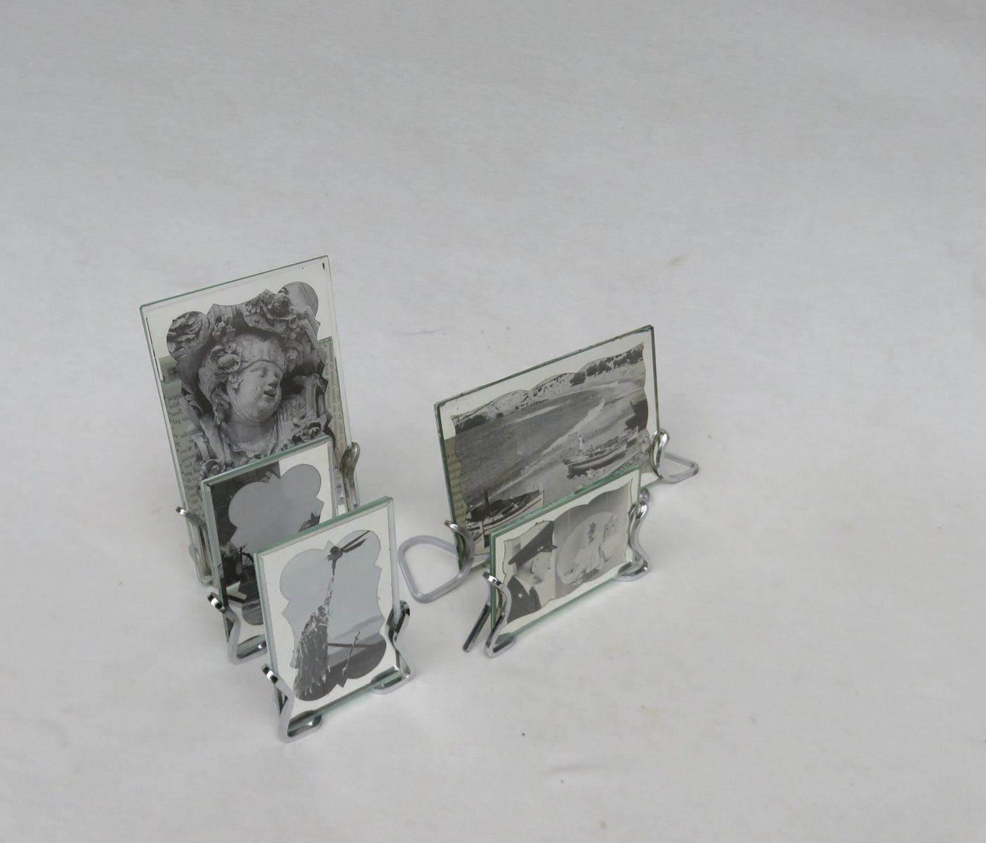 Art Deco Chrome Picture Frames, 1920s, Set Of 5 photo Home Decor