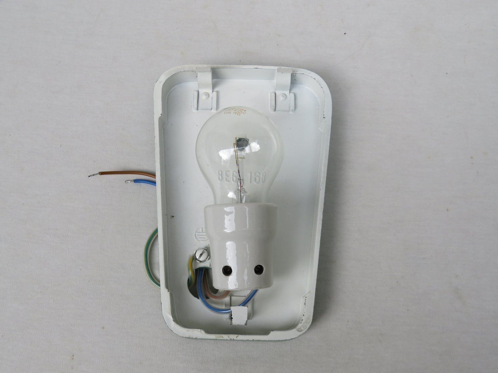 1144.95 Aluminium, Metallic, And Glass Outdoor Light From Bega, 1960s photo