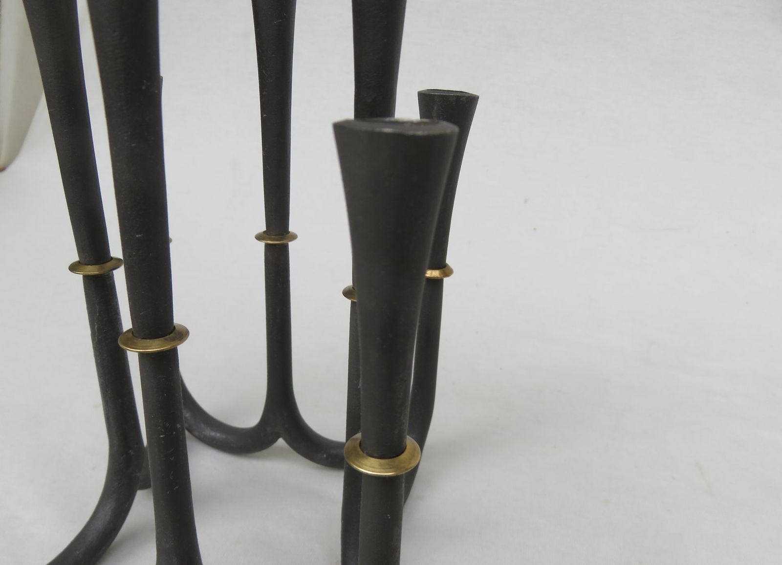 photo furniture Cast Iron And Brass Candleholders By Jens Quistgaard For Dansk Designs, 1960s, Set Of 2