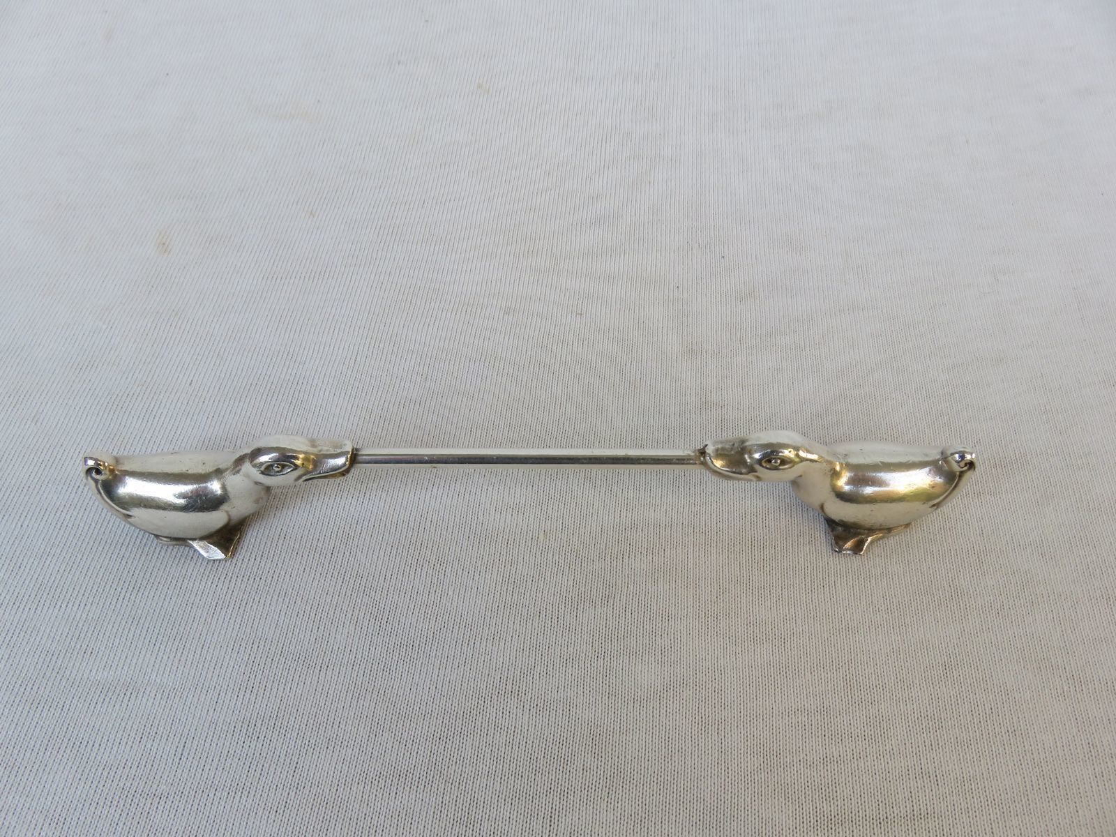 photo for sale German Art Deco Silver Plated Duck Knife Rests From Wmf Geislingen, Set Of 12