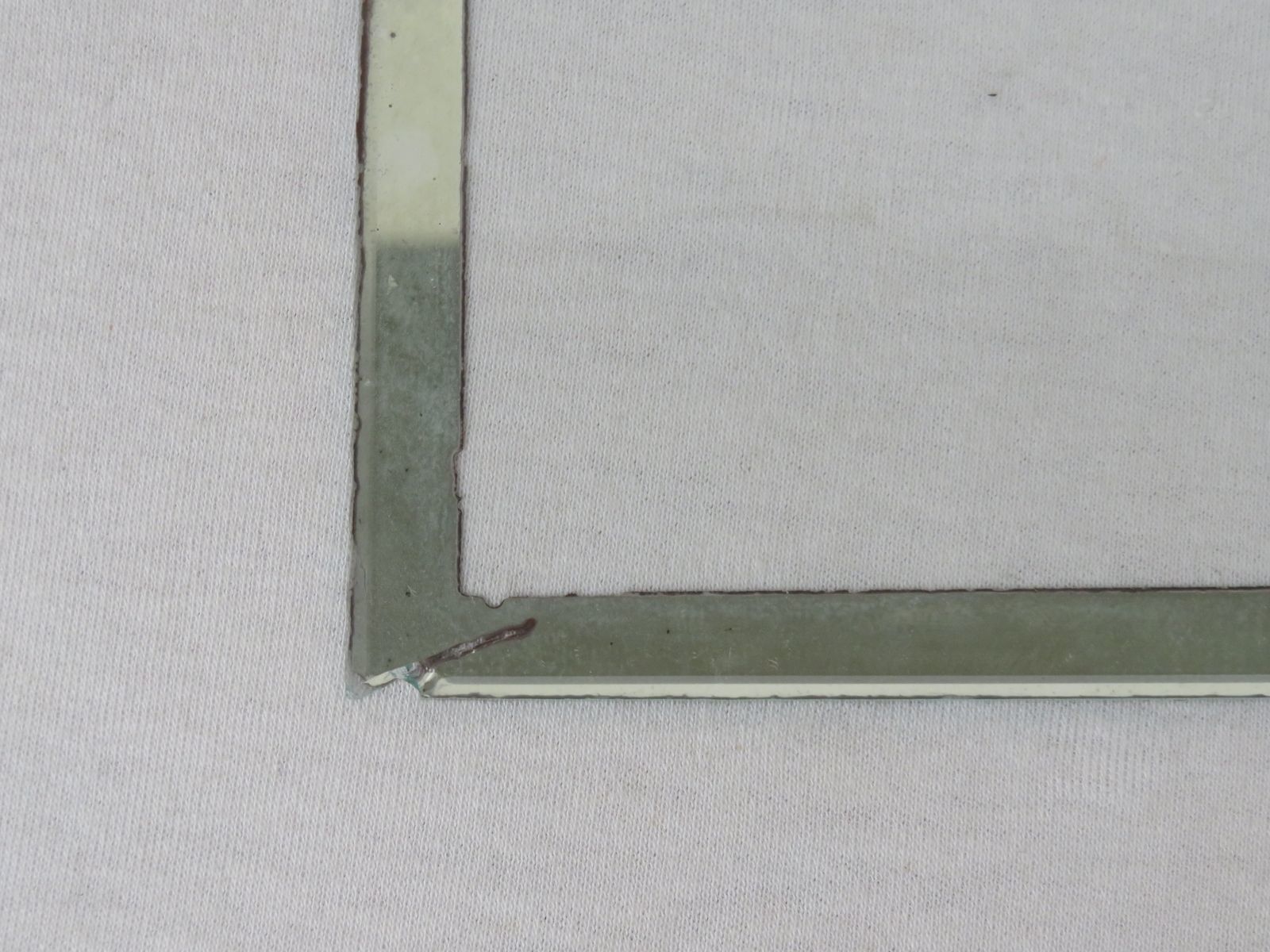 photo vinterior Art Deco French Wood & Chrome Picture Frame