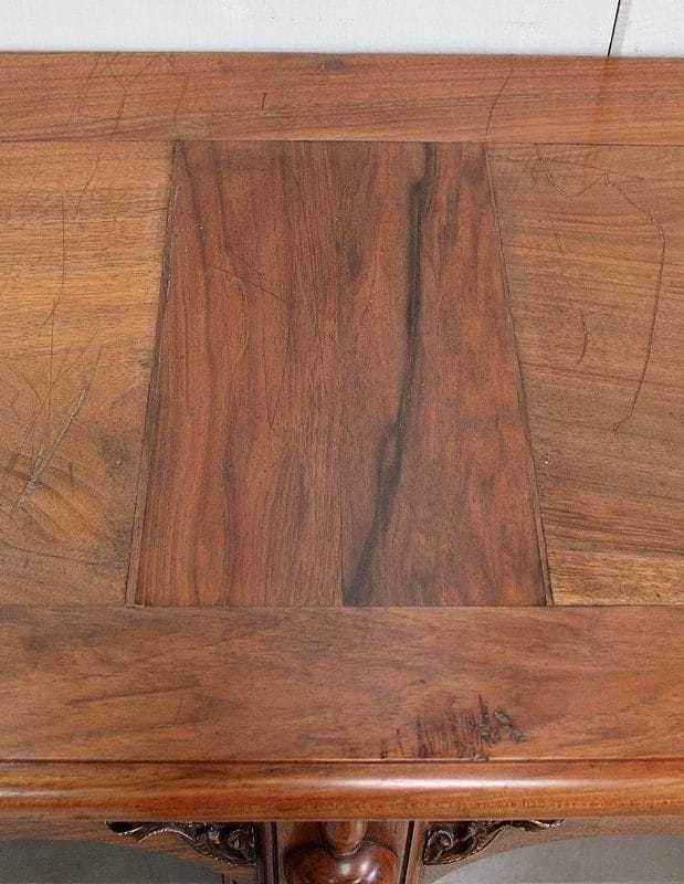Long Presentation Cabinet, In Walnut, Renaissance Taste   2nd Part Of The 19th Century photo vintage