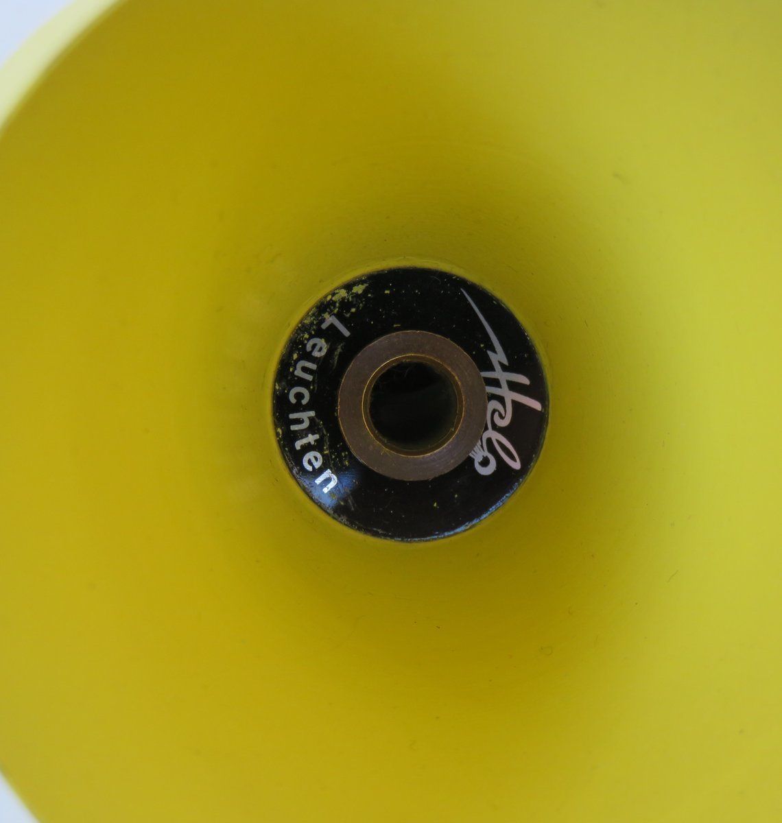 photo for sale Extraordinary Yellow And Black Scissor Light From Helo Leuchten, 1960s