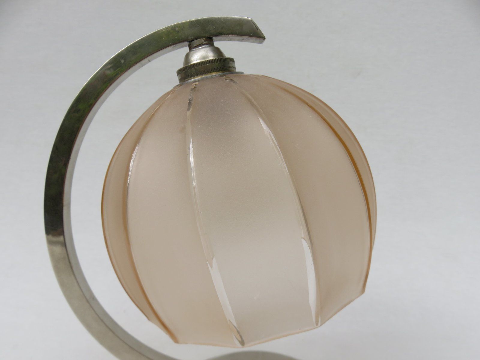 Elegant French Art Deco Small Table Lamps, Set Of 2 photo vintage
