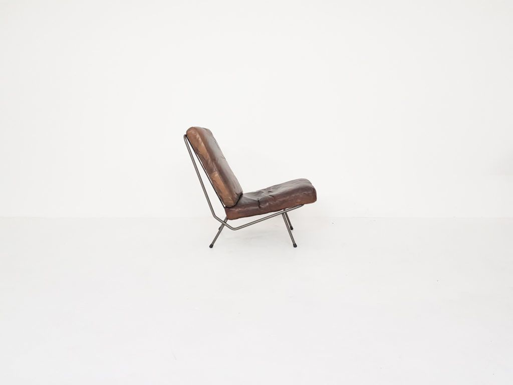 Koene Oberman For Gelderland Leather Lounge Chair, The Netherlands 1954 photo Furniture