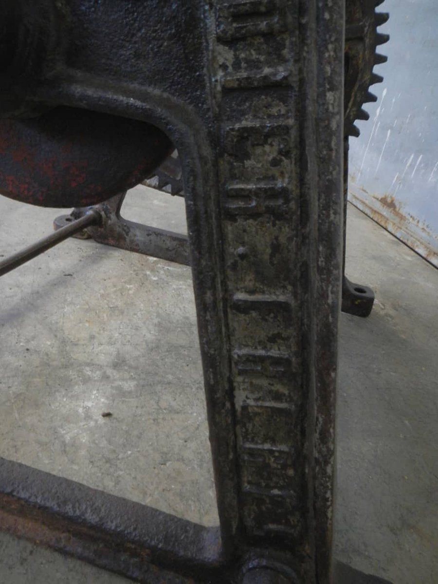 photo vintage Industrial Table By Alley Dire Freres San Pier D'arena Italy, 1940s