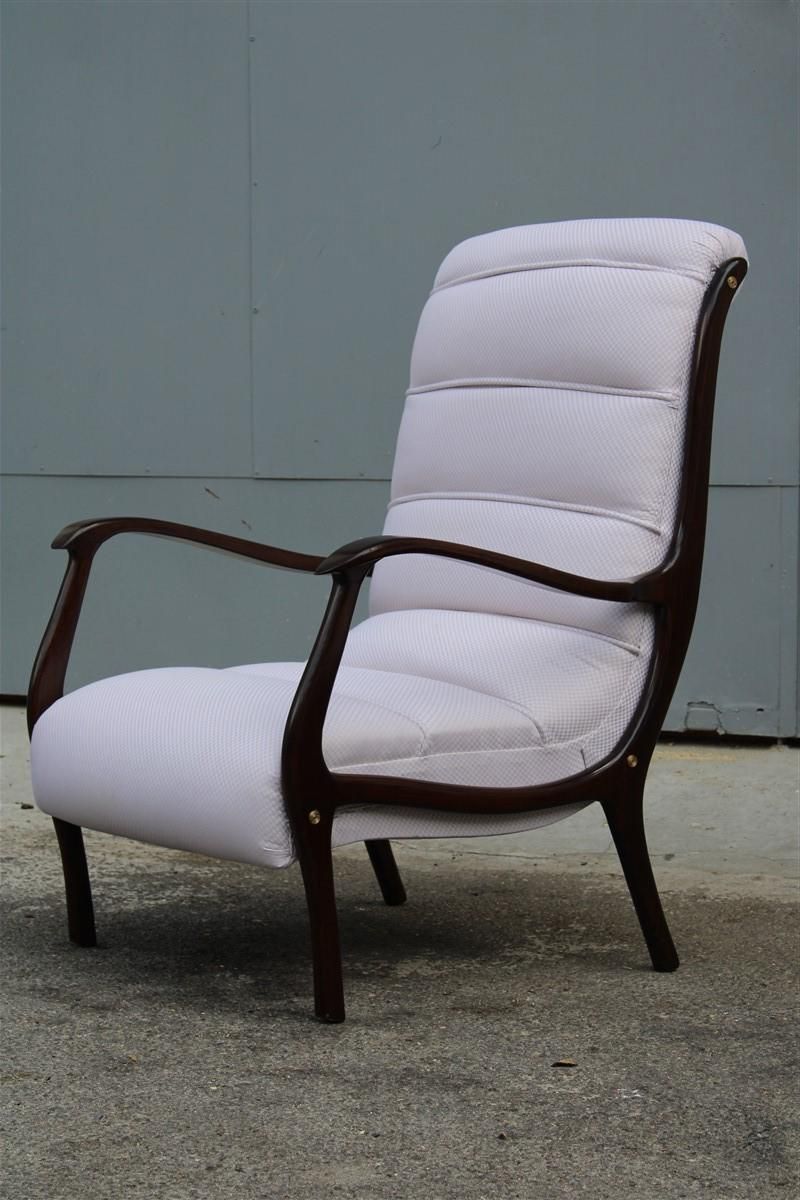Pair Of Midcentury Italian Armchairs Curved Arredamenti Corallo Made In Italy photo Furniture