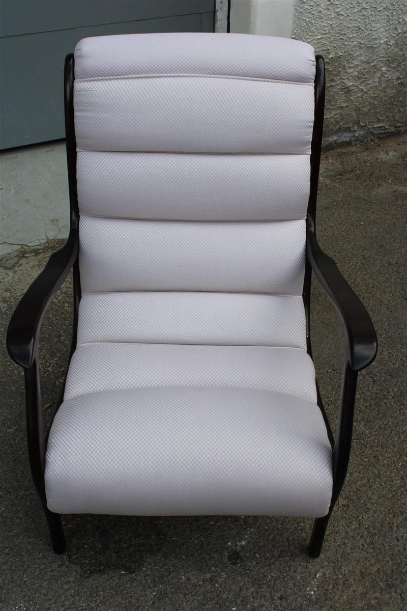 Pair Of Midcentury Italian Armchairs Curved Arredamenti Corallo Made In Italy photo vinterior