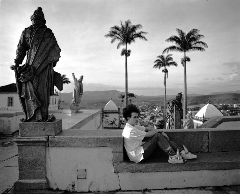 ' Robert Smith Of The Cure In Brazil ' 1987 By Michael Putland Oversize Limited Edition Estate Silver Gelatin Print Unframed