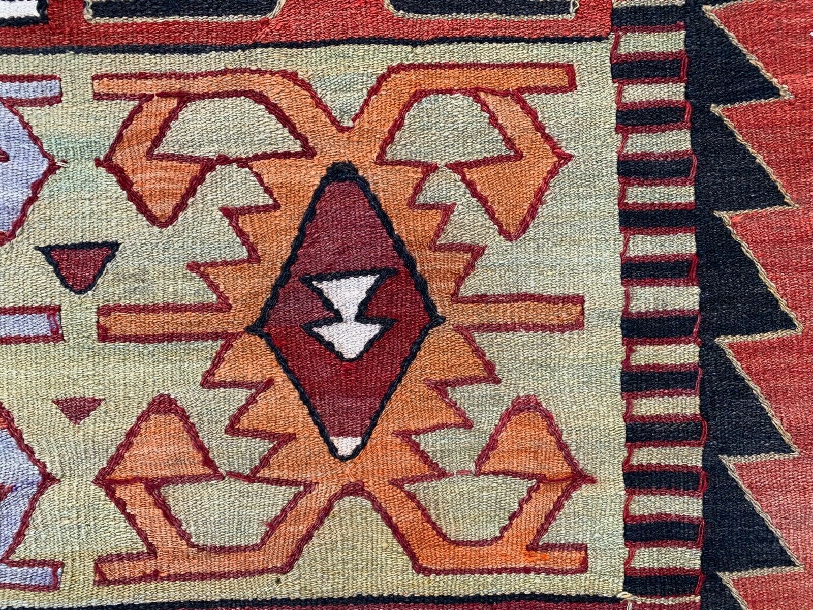 Vintage Turkish Kilim 369x160 Cm Tribal Kelim Rug Large photo vintage