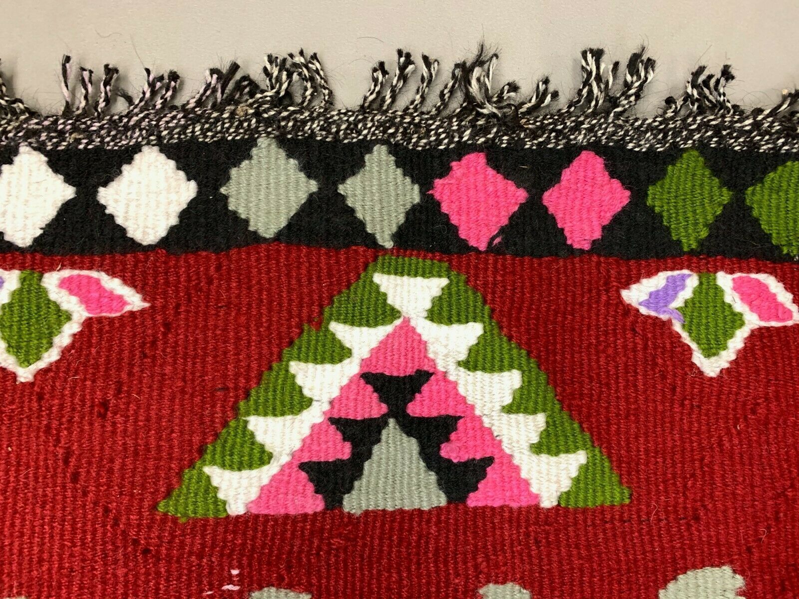photo vintage Small Vintage Turkish Kilim 125x87 Cm Wool Kelim Rug
