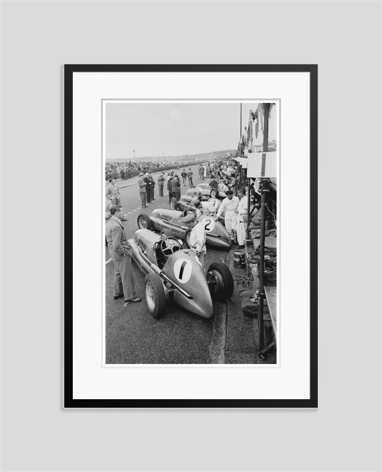 'Race Order' 1947 Oversize Silver Gelatin Print Framed In Black
