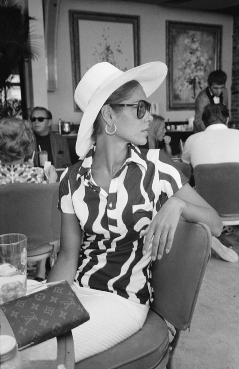 Slim Aarons 'Palm Bay Club' 1965 Oversize Unframed Silver Gelatine Resin Print