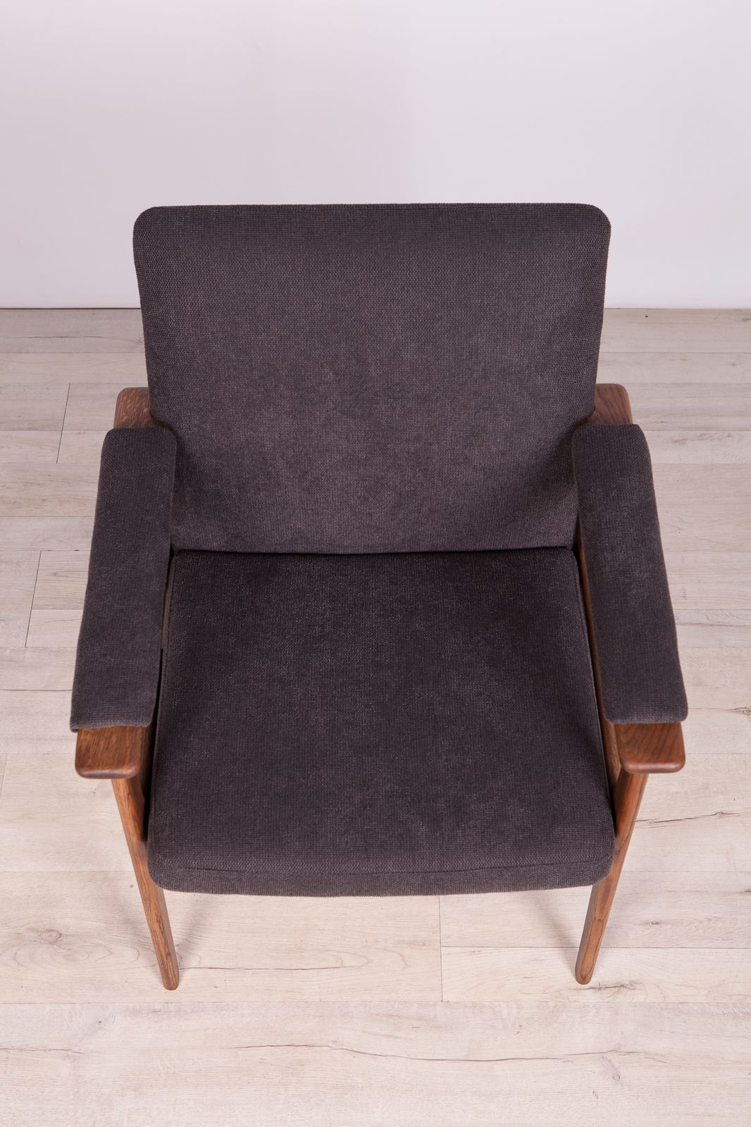 Oak Armchair From Berg Poulsen, 1970s photo vintage