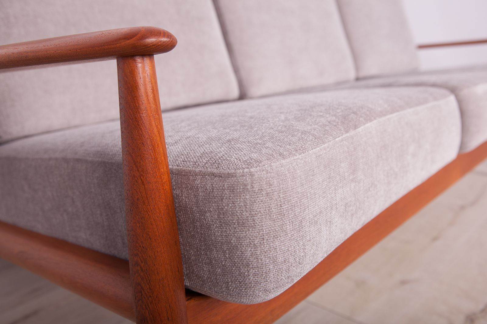 Mid Century Danish Teak Sofa By Grete Jalk For France & Søn / France & Daverkosen, 1960s photo vintage