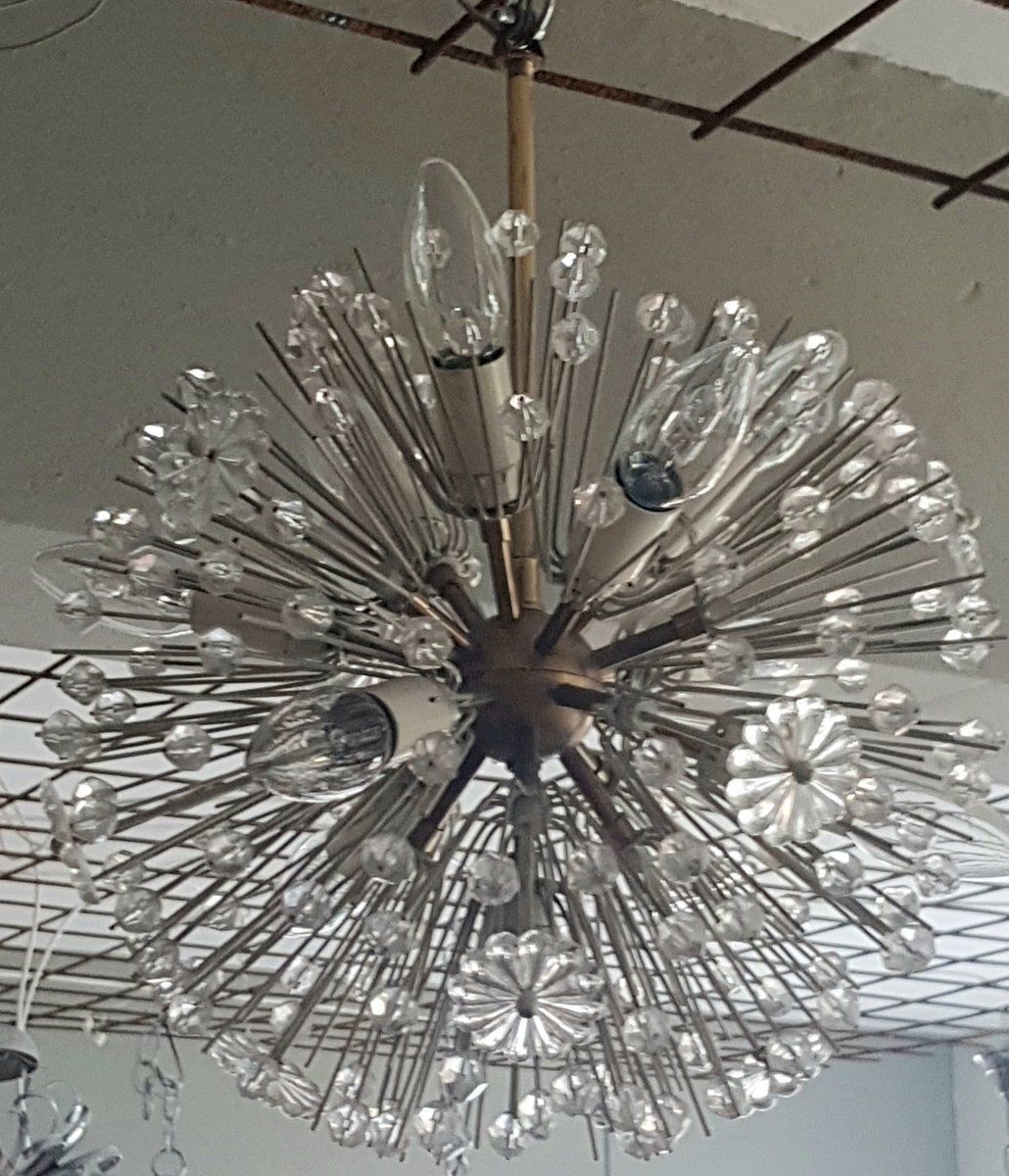 Dandelion Ceiling Lamp By Emil Steijnar For Rupert Nikoll, 1960s photo for sale