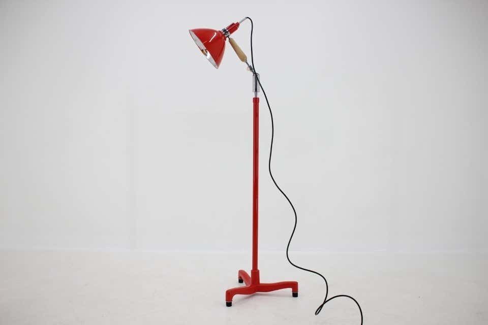 Big Midcentury Adjustable Industrial Style Floor Lamp 1950s photo furniture