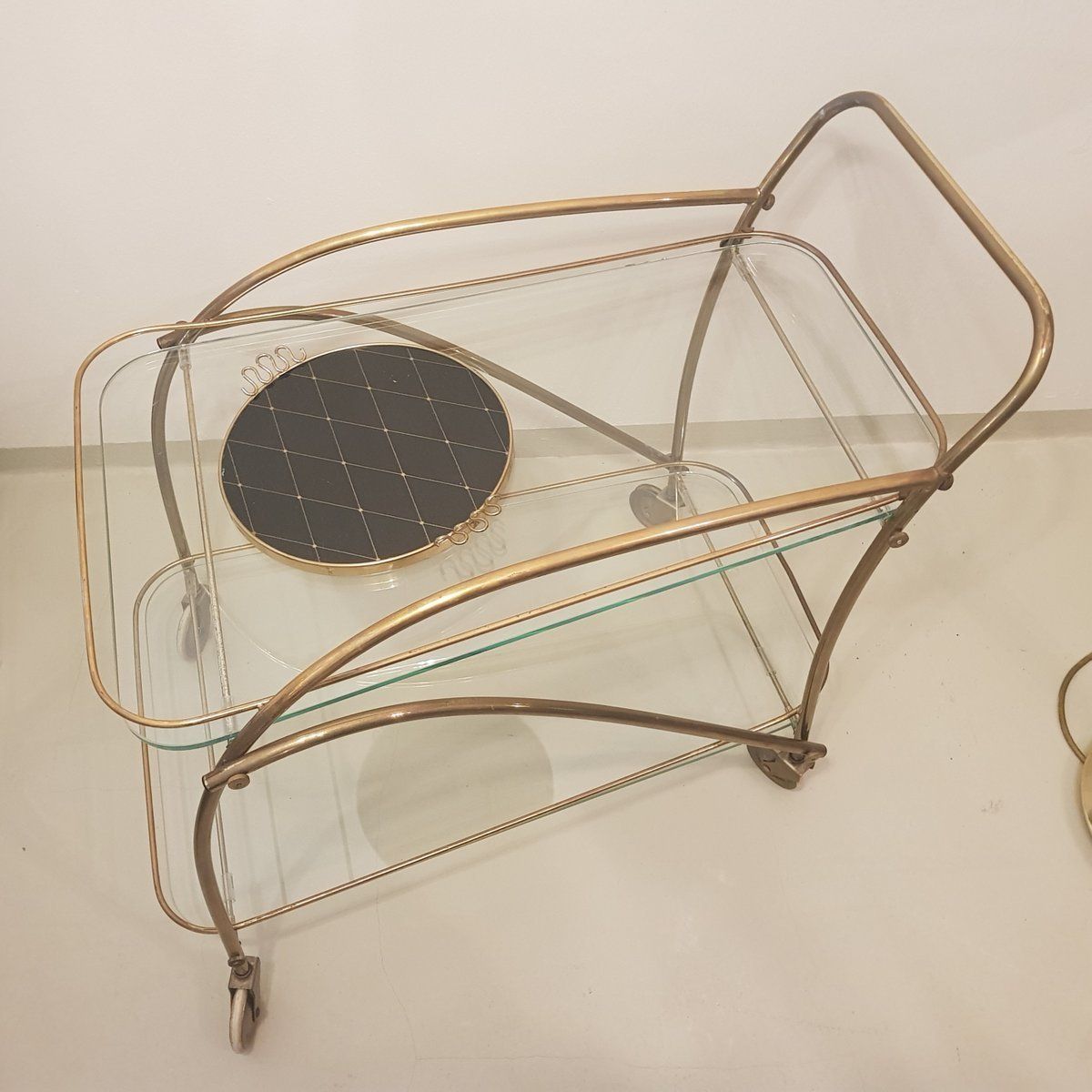 Brass Bar Cart, 1950s photo Furniture