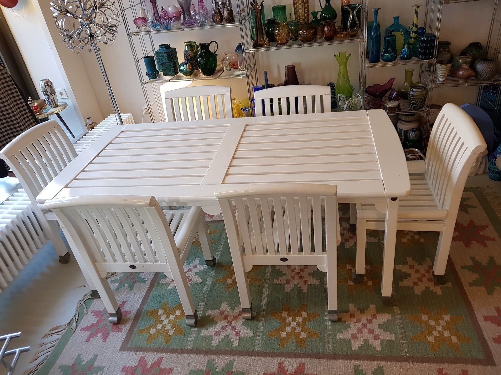 Swedish Wooden Eden Collection Dining Group By Kerstin Hörlin Holmquist, 1970s, Set Of 7