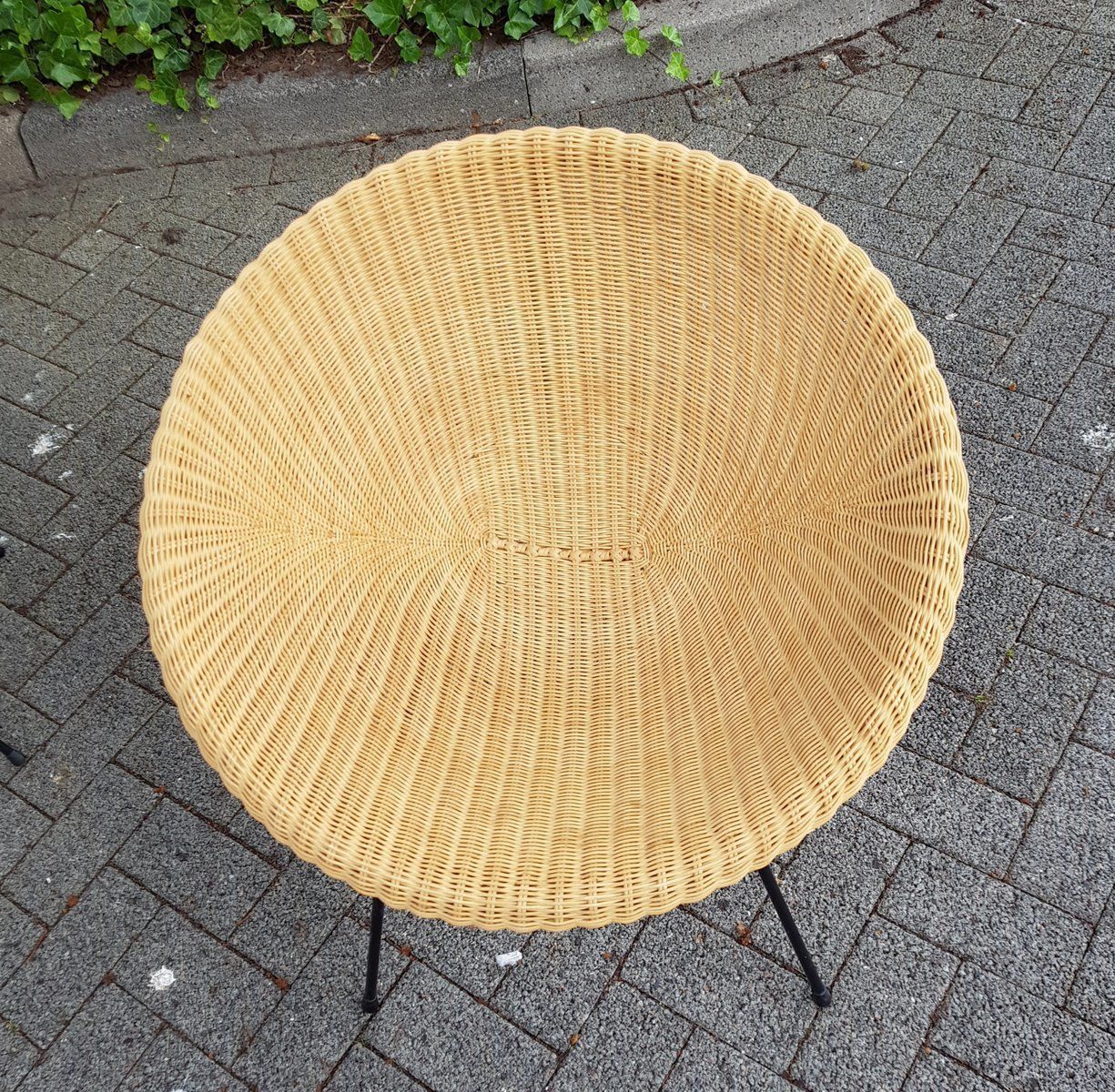 Wicker Set Of Table And Chairs, 1960s photo furniture