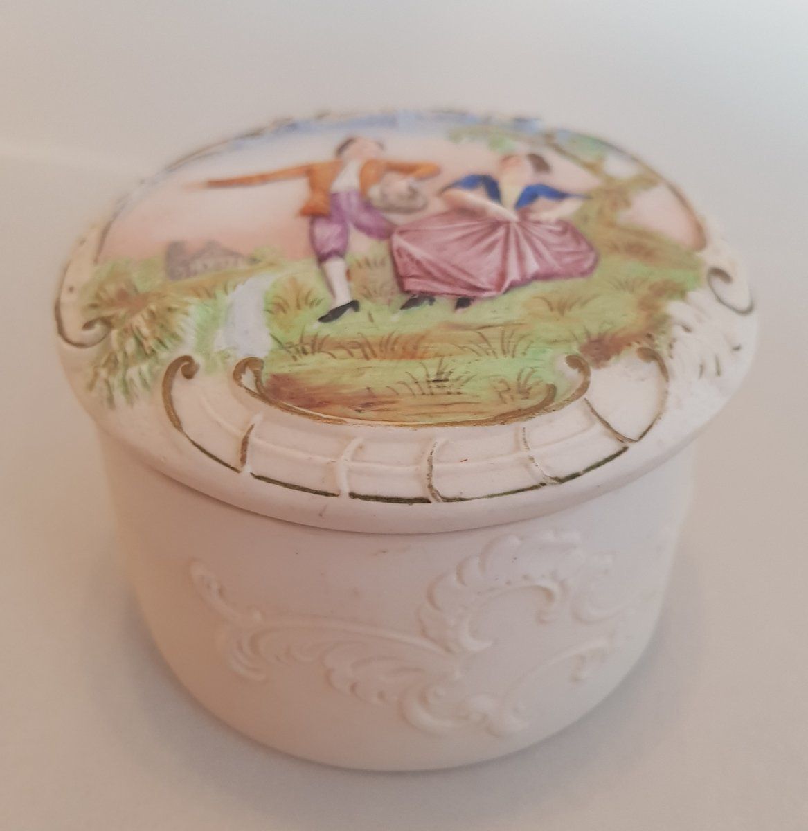 Art Nouveau Hand Painted Lidded Box From Schäfer & Vater photo furniture