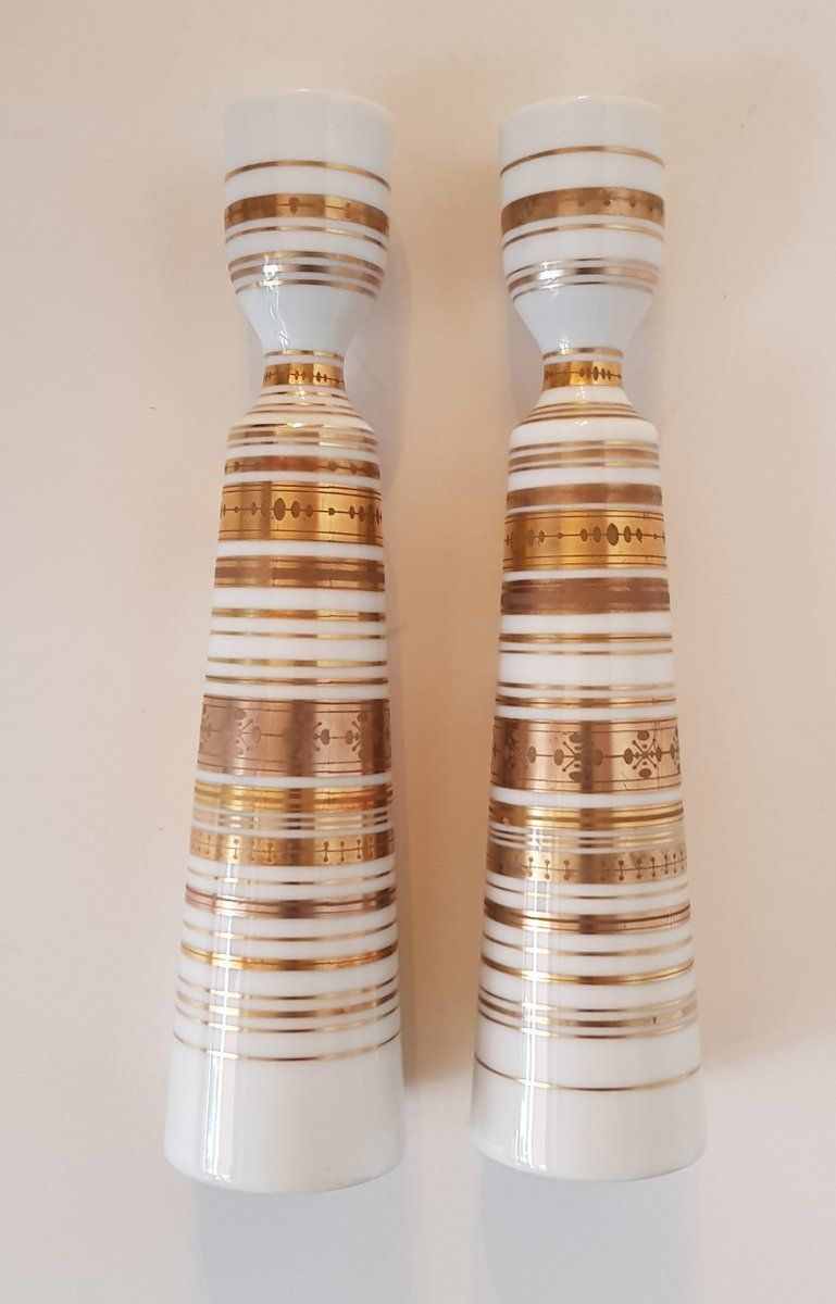 Candleholders By Bjørn Wiinblad For Rosenthal, 1960s, Set Of 2 photo furniture
