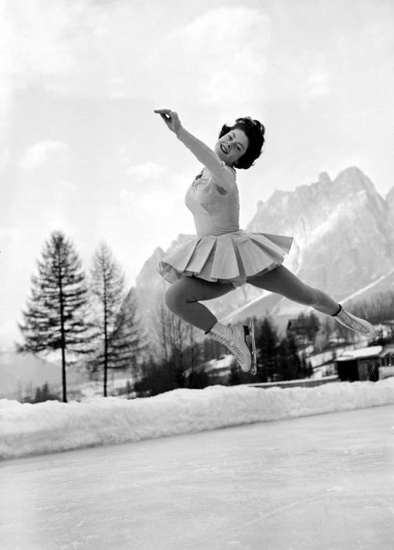 'Olympics At Cortina D’ampezzo' 1956 Archival Pigment Print Framed In White photo furniture