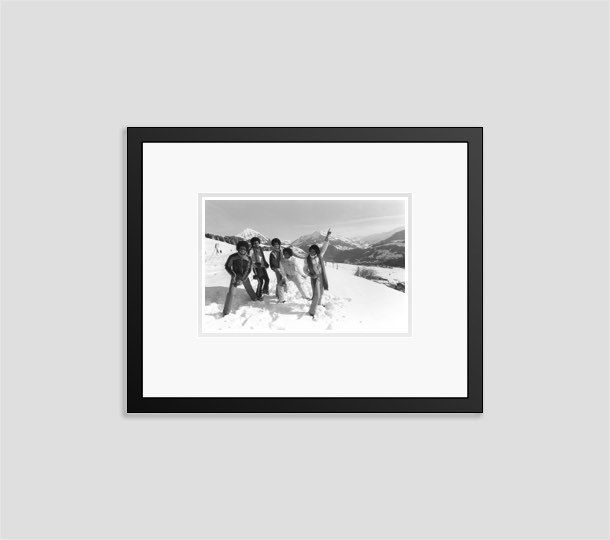 'The Jackson Five Go Skiing' 1979 Archival Pigment Print Framed In Black