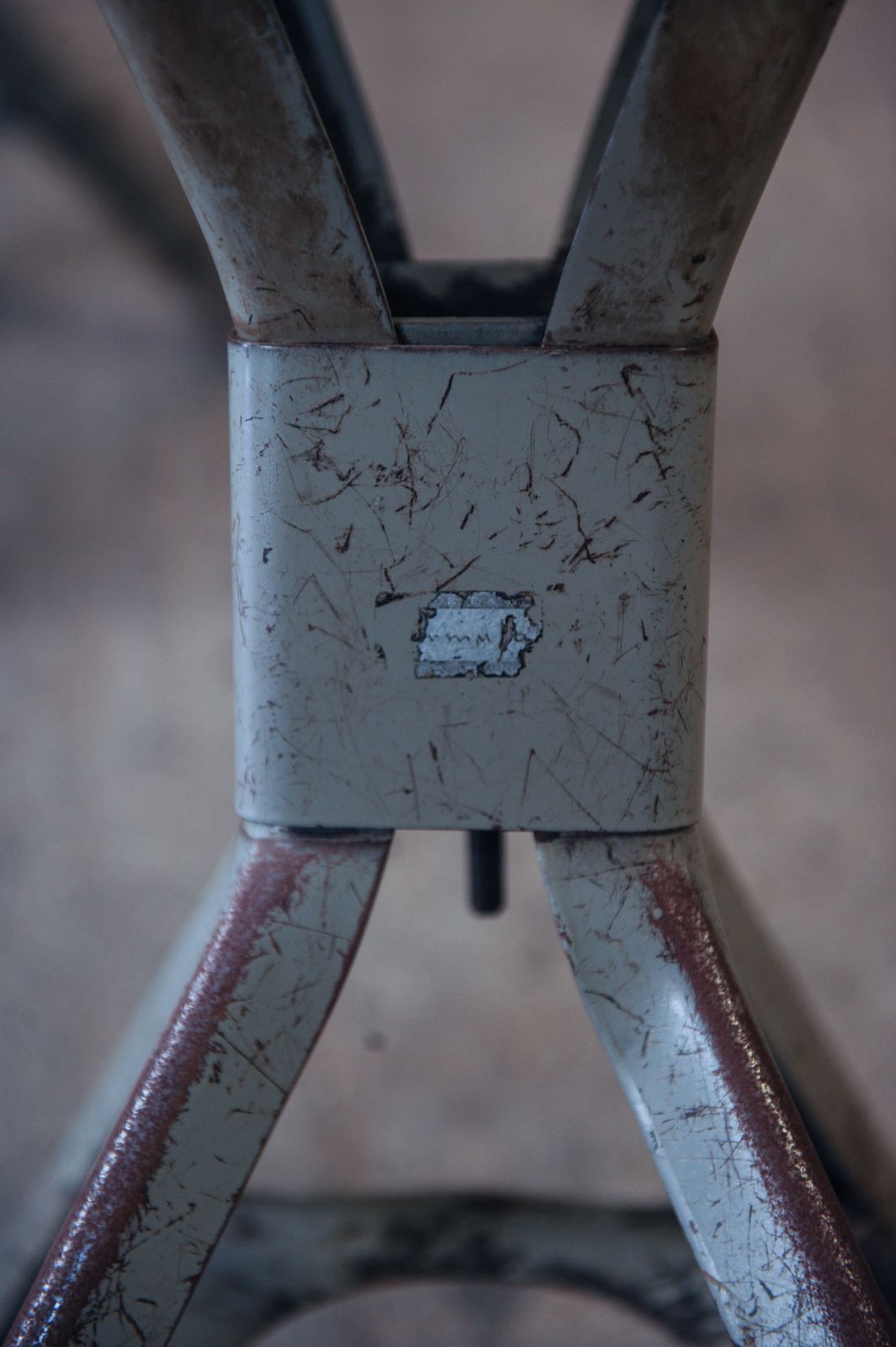 Task Stool By Emu An Industrial Metal & Moulded Fibreboard Utilitarian British Factory Circa 1950's Two In Stock Price Per Item Ol photo furniture